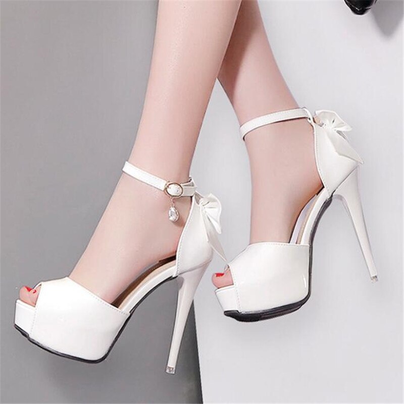 12CM Bow-Accented Stiletto Sandals